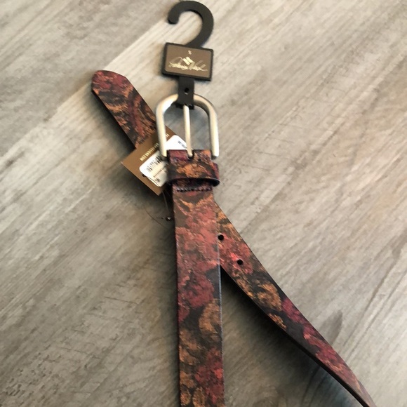 Patricia Nash Vietri Vintage Floral Brocade Leather Belt Size S NWT - Picture 11 of 16